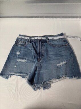 Rewash Super High Rise Vintage Reunion Cut-off Distressed Denim Shorts Size 3/26